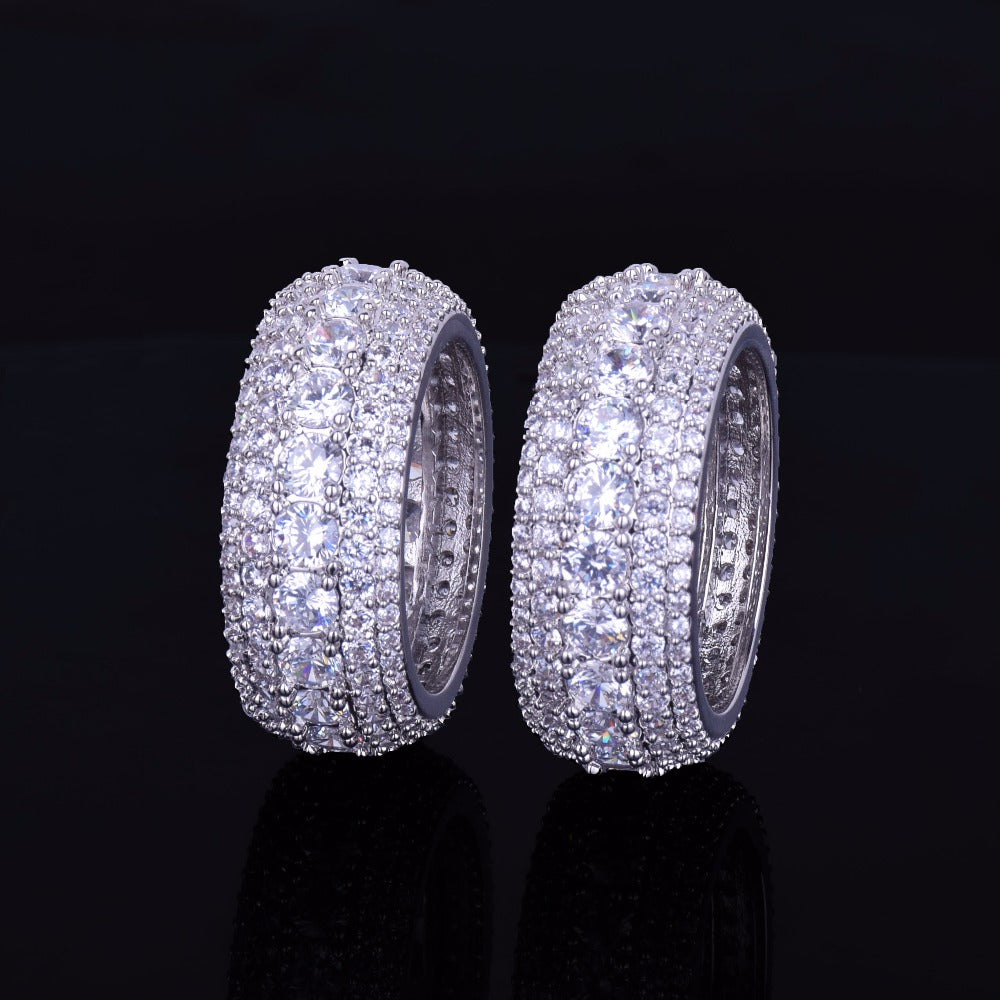 Tennis and Stones Iced Out Diamond Ring