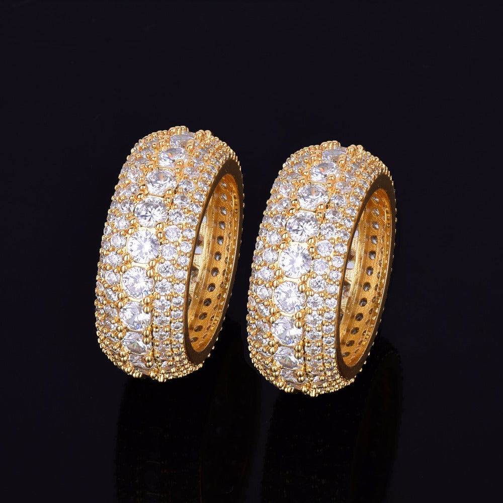 Tennis and Stones Iced Out Diamond Ring