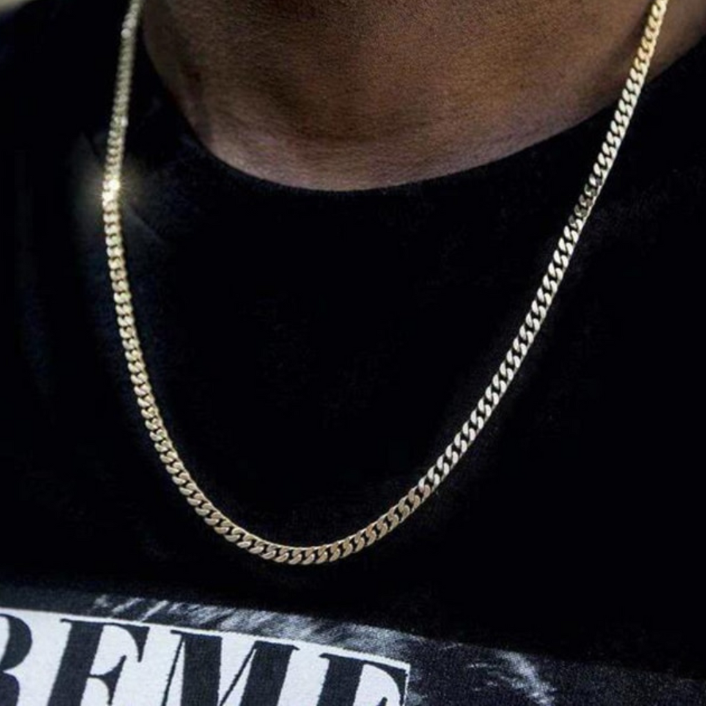 5MM Stainless Steel Cuban Link Chain Necklace