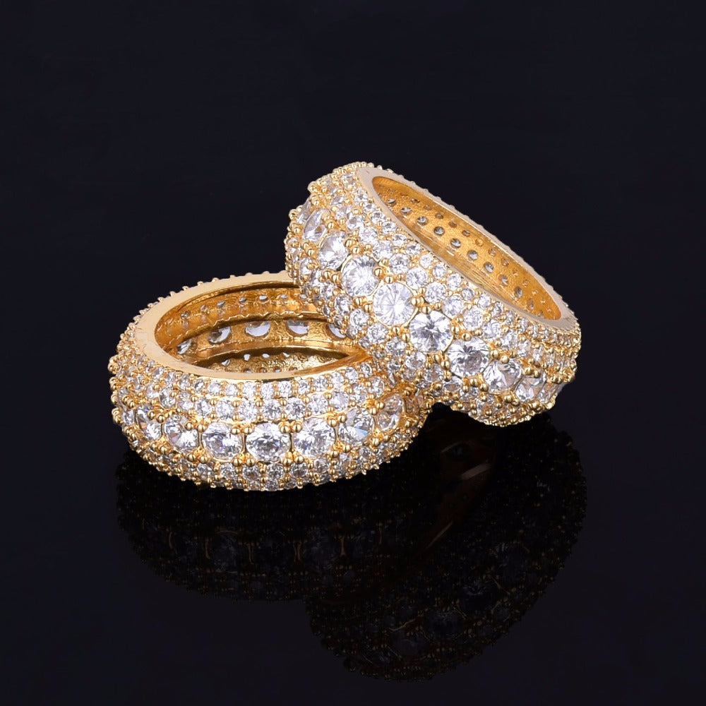 Tennis and Stones Iced Out Diamond Ring
