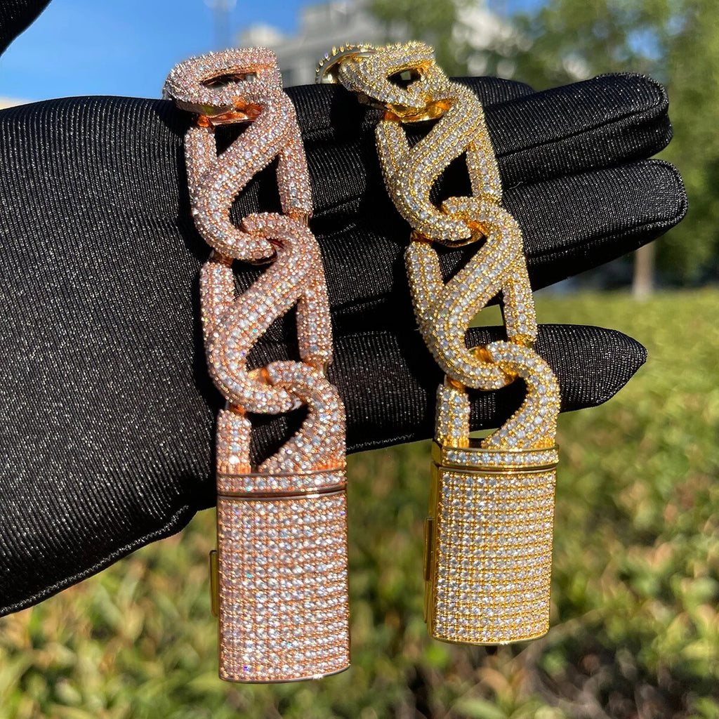 20MM 8 Shaped Iced Out Diamond Bracelet