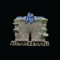 APF All Pocket Full Money Iced Out Letter Diamond Pendant Necklace