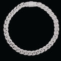 14MM Miami Cuban Iced Out Diamond Necklace Chain